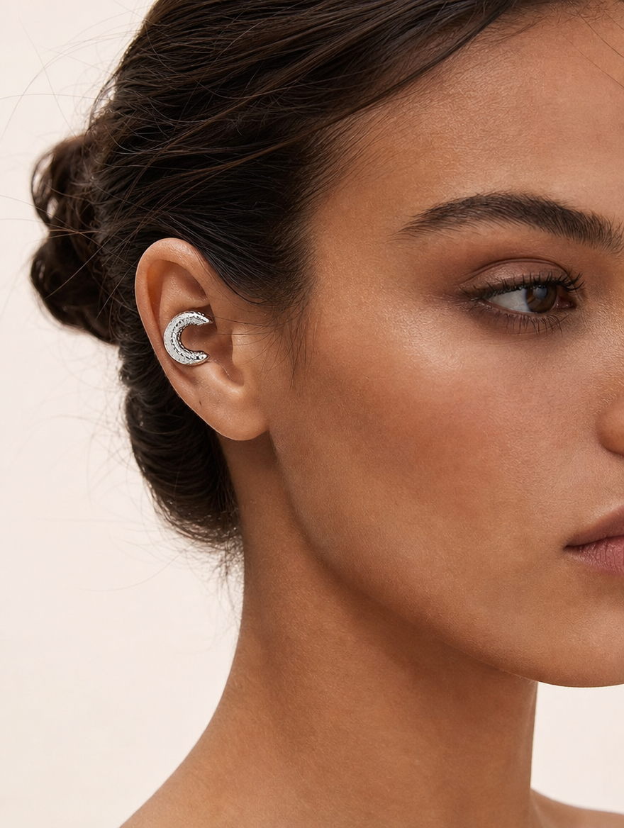 Earcuff Lava silver