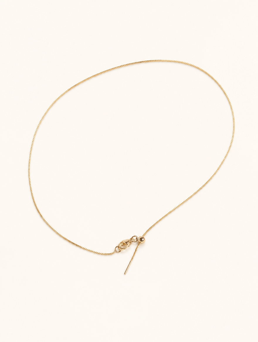 Cadena lisa oro rosa ajustable