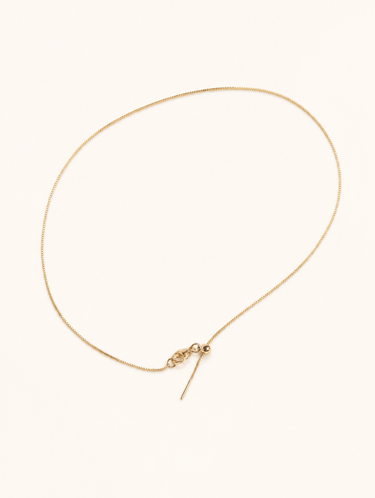 Cadena lisa oro rosa ajustable