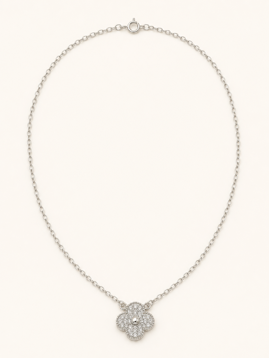 Cadena Trebol Brillante