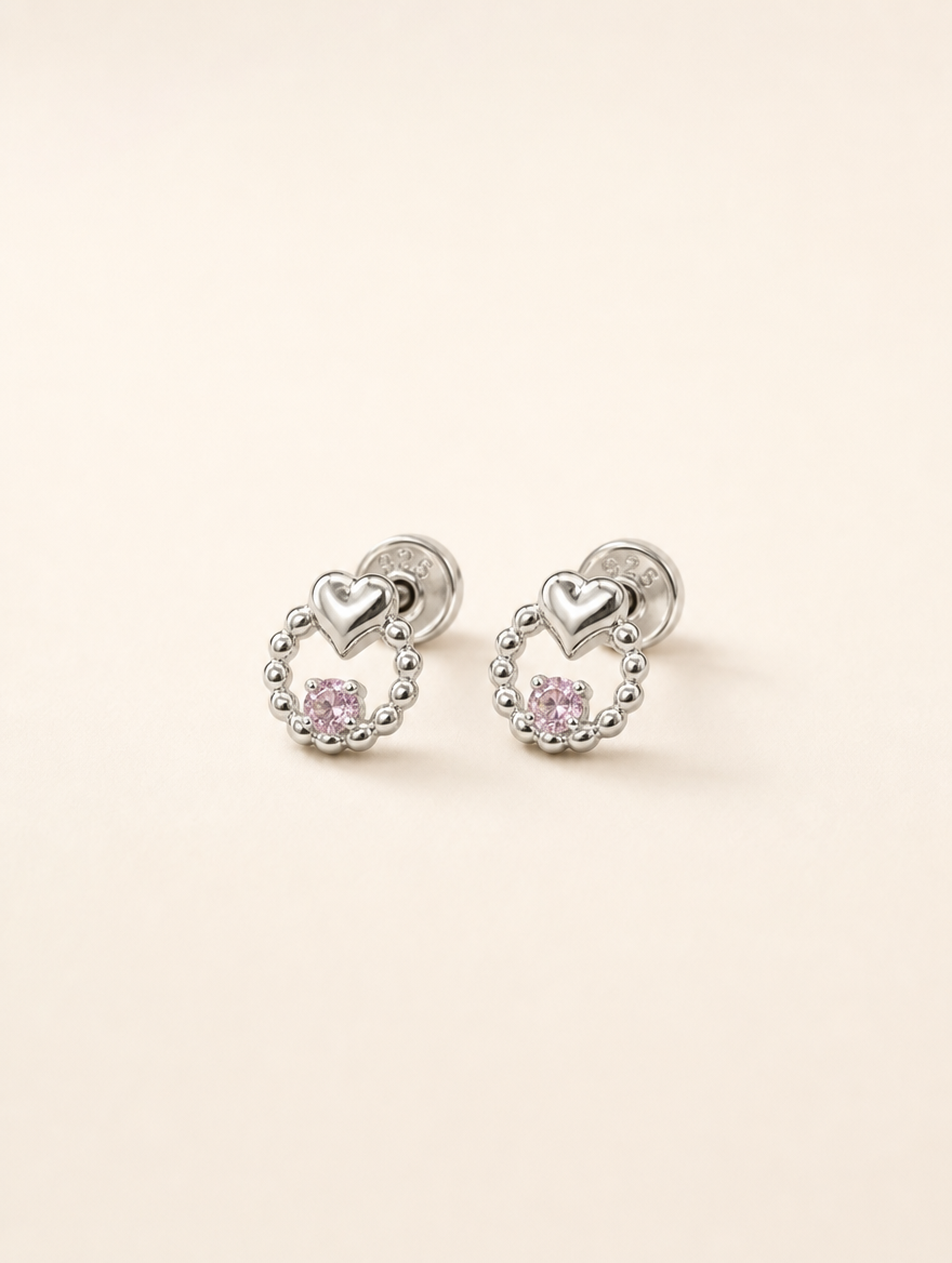 Topo heart rosado