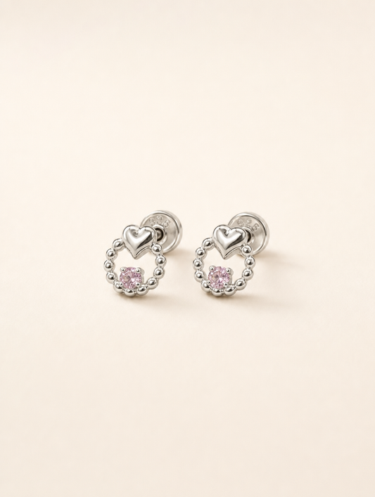 Topo heart rosado