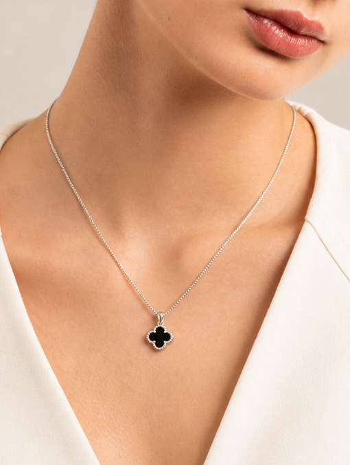 Cadena Trebol classic noir